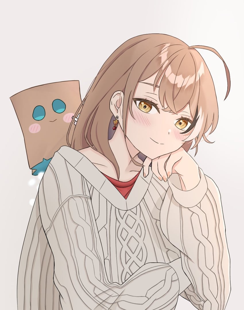 nanashi mumei and friend (hololive and 1 more) drawn by a7medzer0