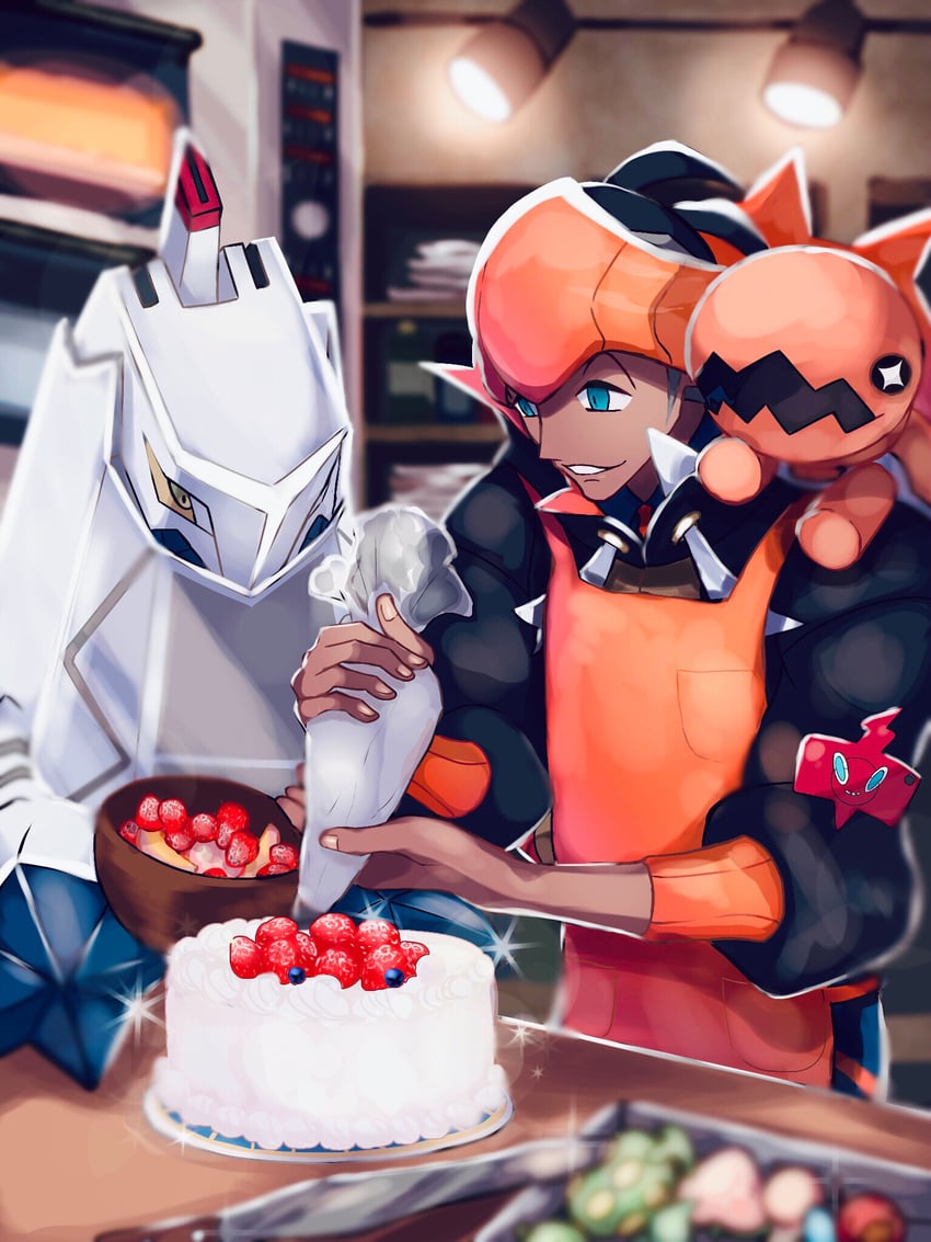 rotom, raihan, rotom phone, trapinch, and duraludon (pokemon and 1 more) drawn by imu_(acmg3475)