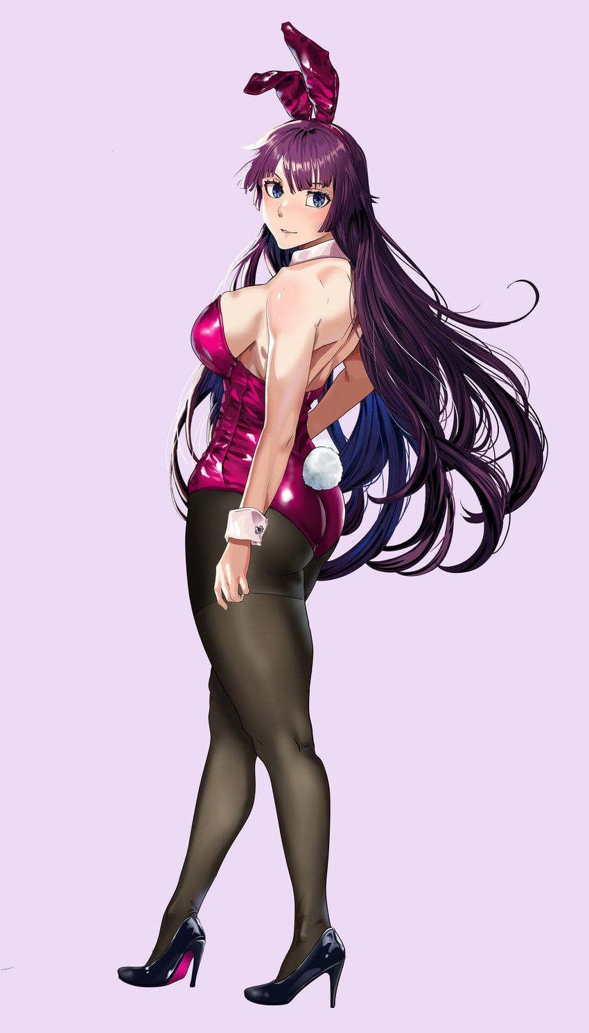 senjougahara hitagi (monogatari and 1 more) drawn by firstdayiyui