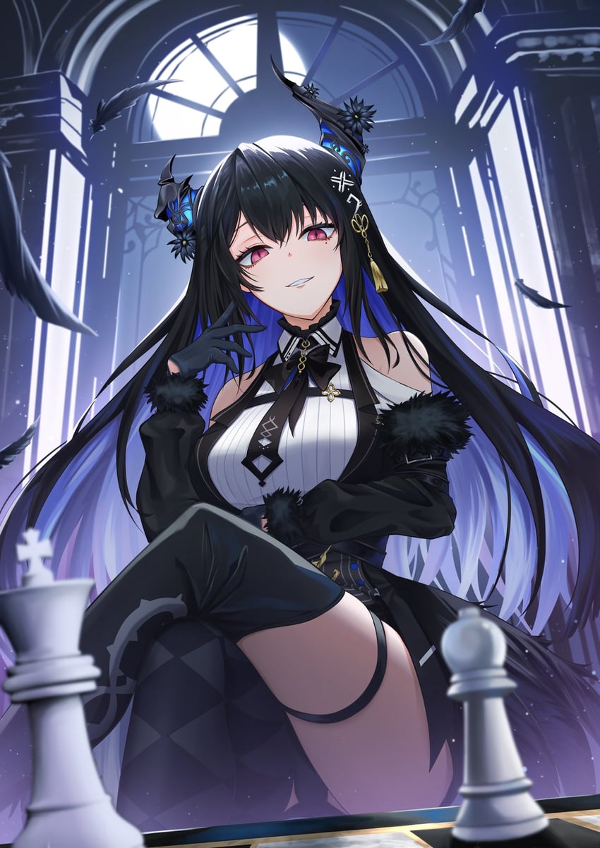 nerissa ravencroft (hololive and 1 more) drawn by same1029