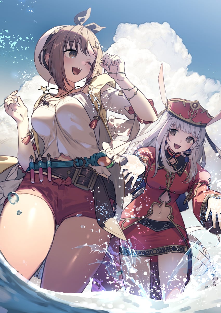 reisalin stout and judith volltone (atelier and 4 more) drawn by umiu_geso