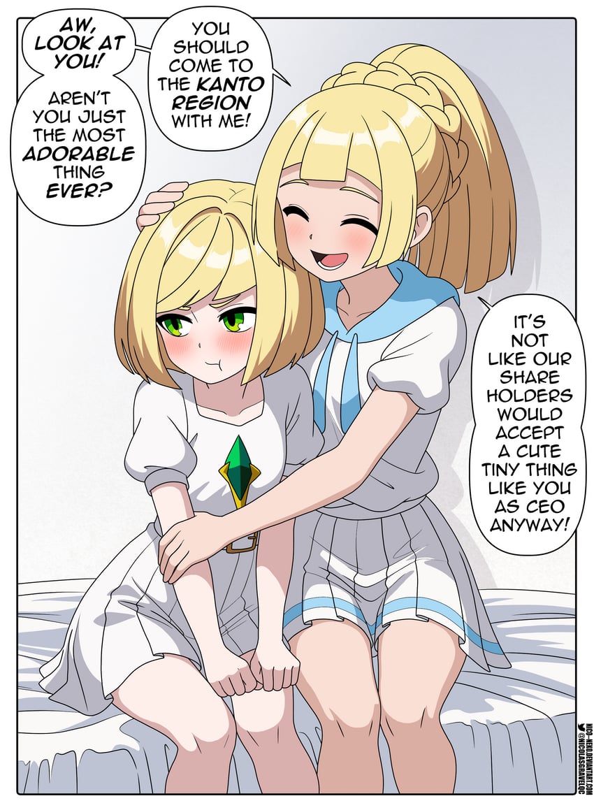 lillie and lusamine (pokemon and 1 more) drawn by nico-neko