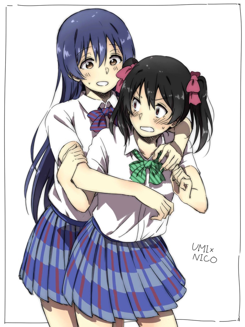 sonoda umi and yazawa nico (love live! and 1 more) drawn by joint06