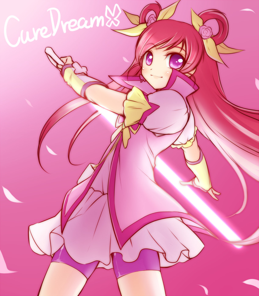 yumehara nozomi and cure dream (precure and 2 more) drawn by arakawa_tarou