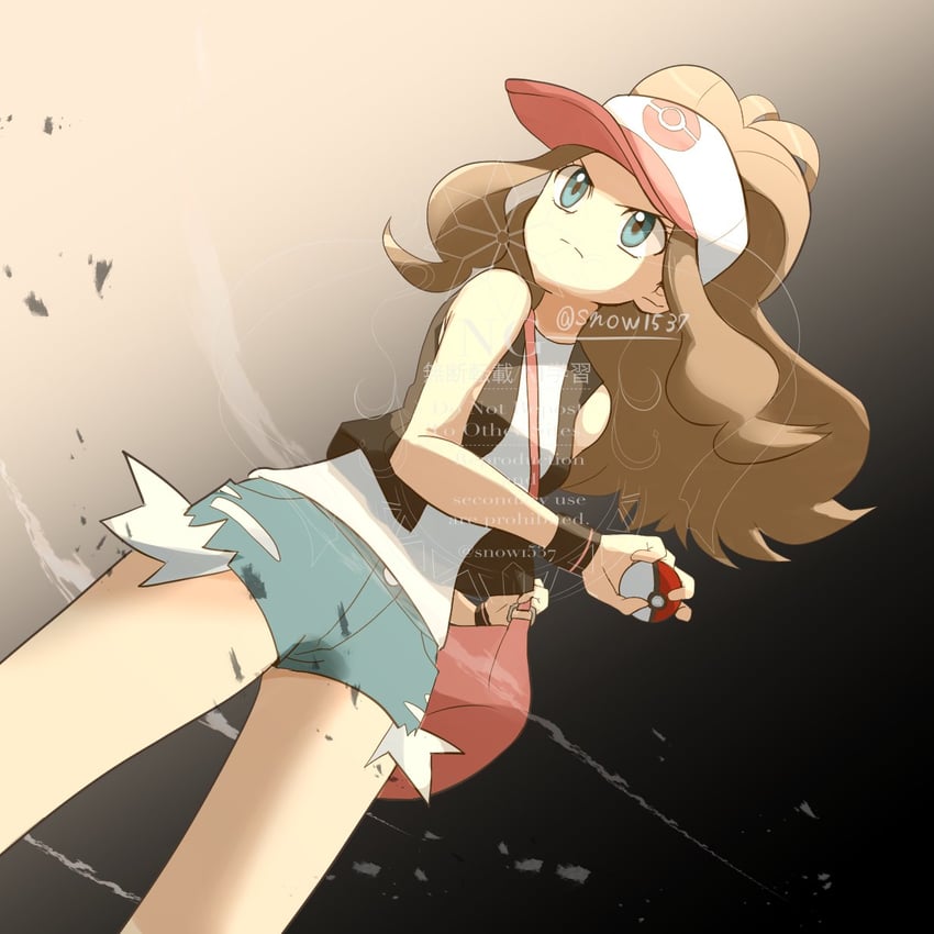 hilda (pokemon and 1 more) drawn by snow_(ffgf7255)