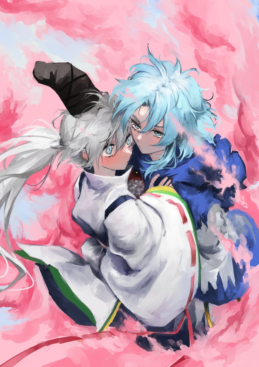 mononobe no futo and kumoi ichirin (touhou) drawn by noel_(pixiv5459099)