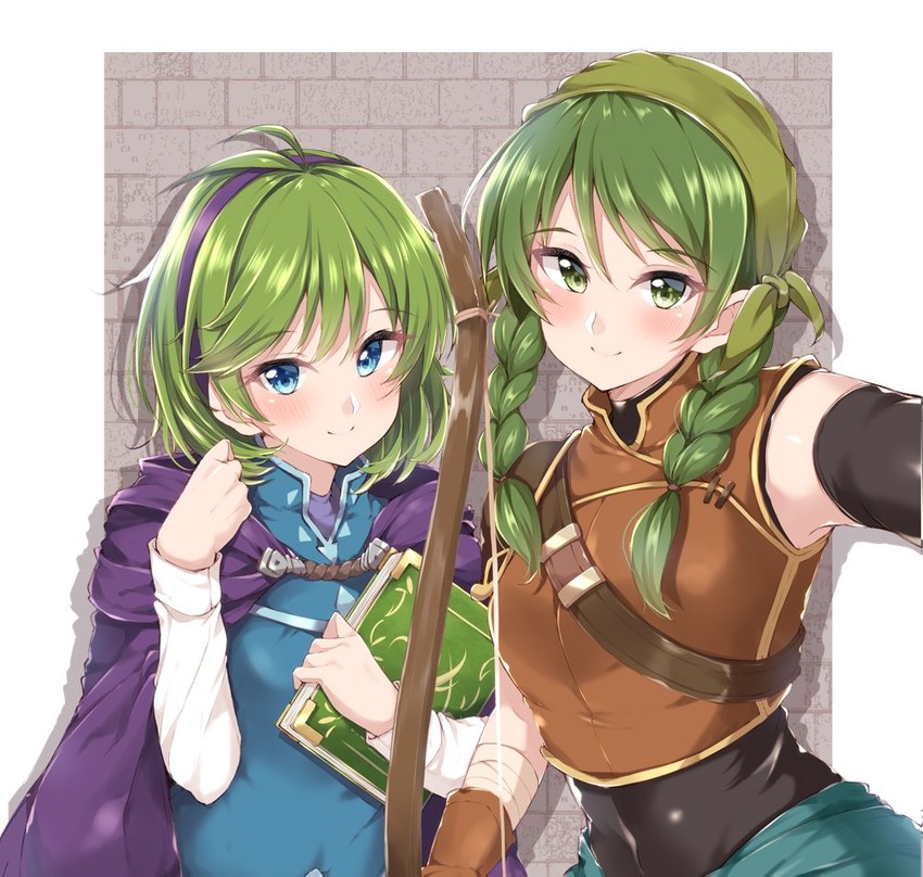 nino and rebecca (fire emblem and 1 more) drawn by jiino