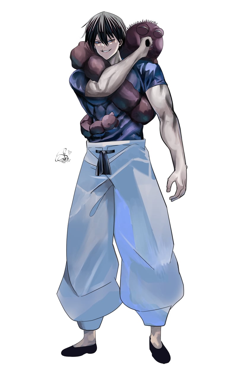 fushiguro touji and inventory curse (jujutsu kaisen) drawn by ciastuysha