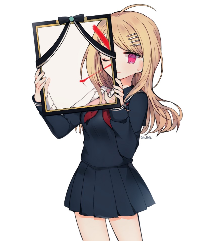 akamatsu kaede (danganronpa and 1 more) drawn by dalrye_v3