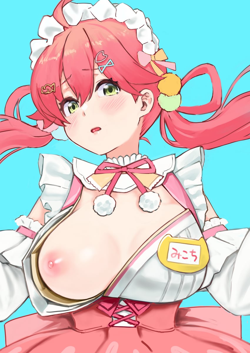 sakura miko (hololive) drawn by zabudog777
