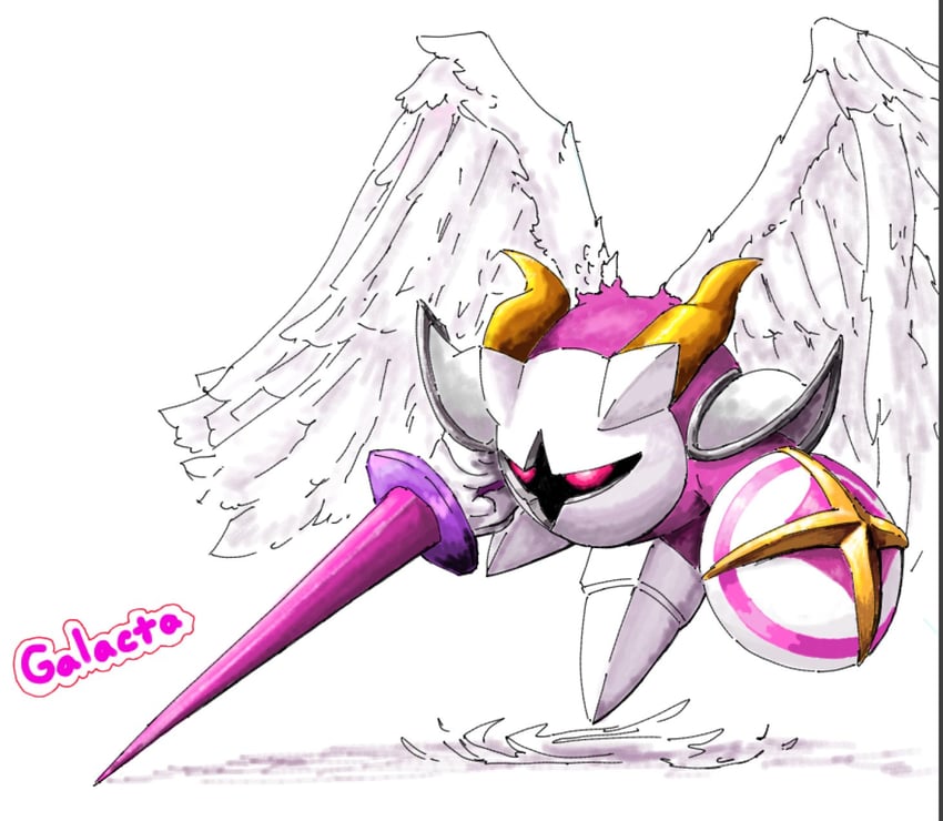 galacta knight (kirby and 1 more) drawn by raimu_(ankohome)