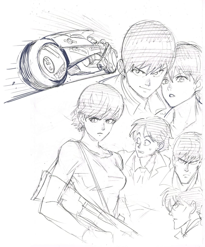 kaneda shoutarou, kai, kei, and yamagata (akira) drawn by murata_yuusuke
