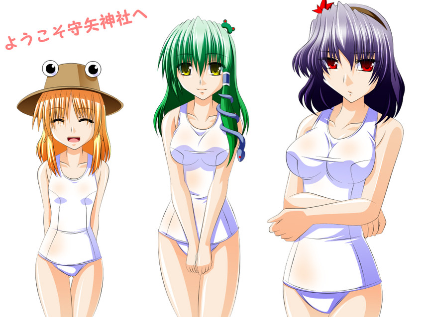 kochiya sanae and moriya suwako (touhou) drawn by engo_(aquawatery)