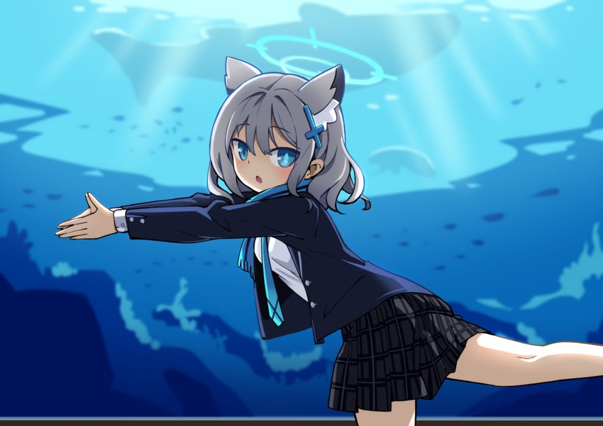 shiroko (blue archive and 1 more) drawn by hm_(hmongt)