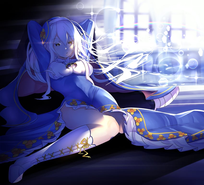 echidna and melty pristis (re:zero kara hajimeru isekai seikatsu) drawn by cedric_(gear_art)
