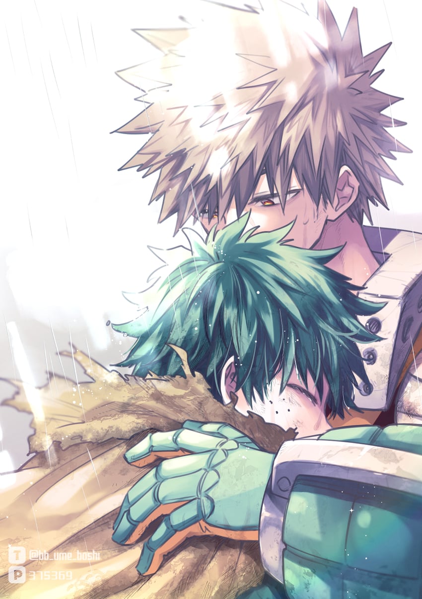 midoriya izuku and bakugou katsuki (boku no hero academia) drawn by ume_(326310)