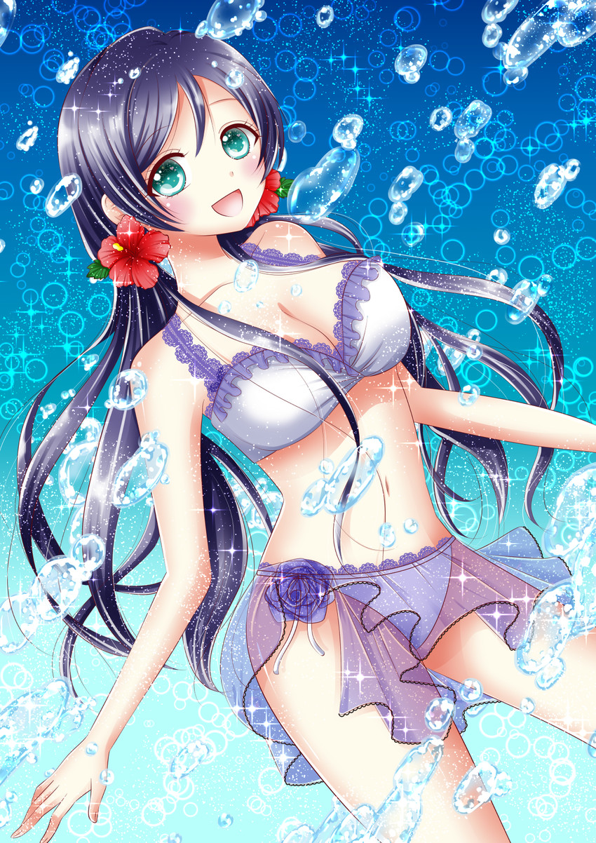 tojo nozomi (love live! and 2 more) drawn by okino_ren