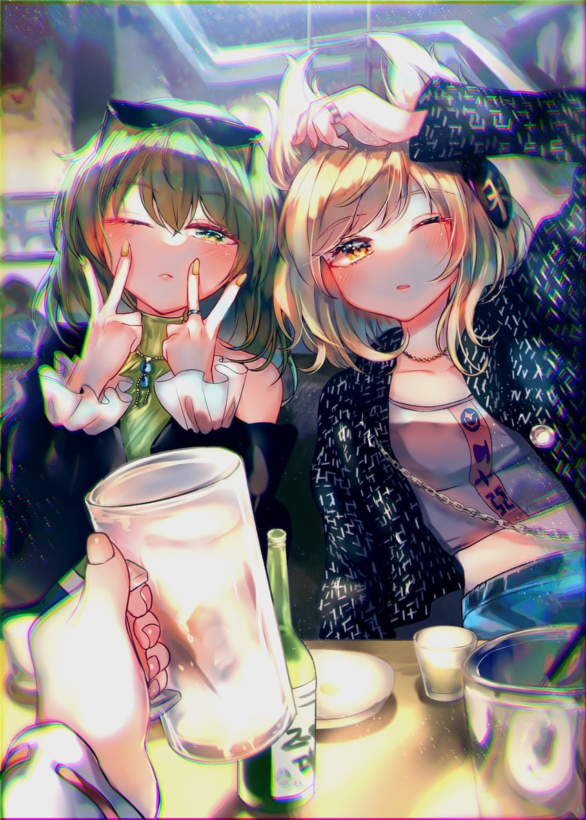 toyosatomimi no miko, mononobe no futo, and soga no tojiko (touhou) drawn by itsumizu