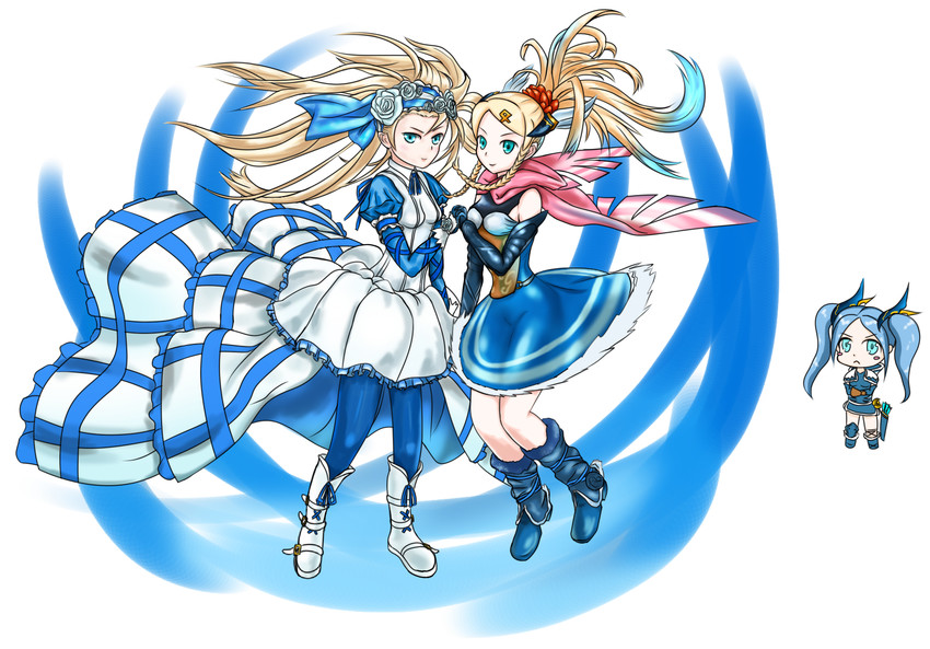 idunn & idunna and noah (puzzle & dragons) drawn by g-3_(g3tkg56)