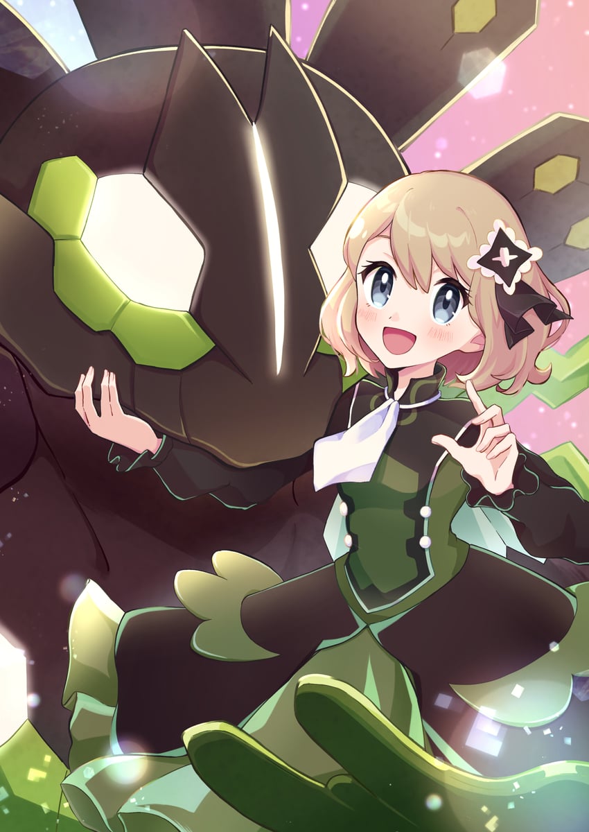 serena and zygarde (pokemon and 1 more) drawn by haru_(haruxxe)