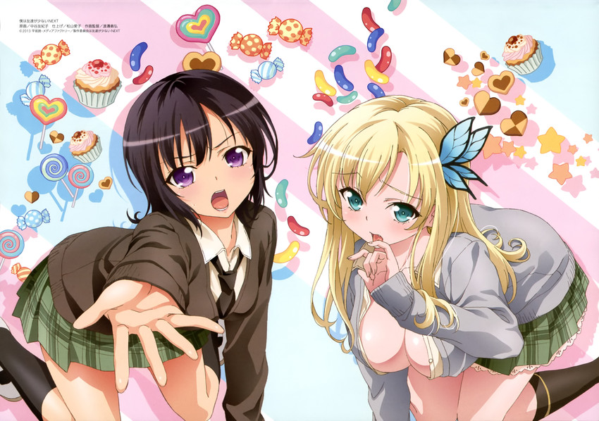 kashiwazaki sena and mikazuki yozora (megami magazine and 2 more) drawn by nakatani_yukiko