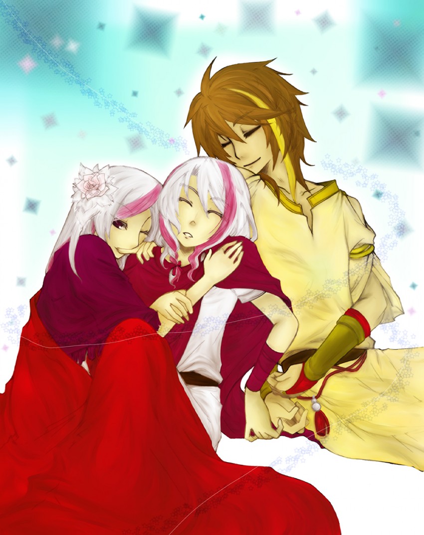 artemisia, eleuseus, and leontius (sound horizon and 1 more) drawn by noto_(nakiya)