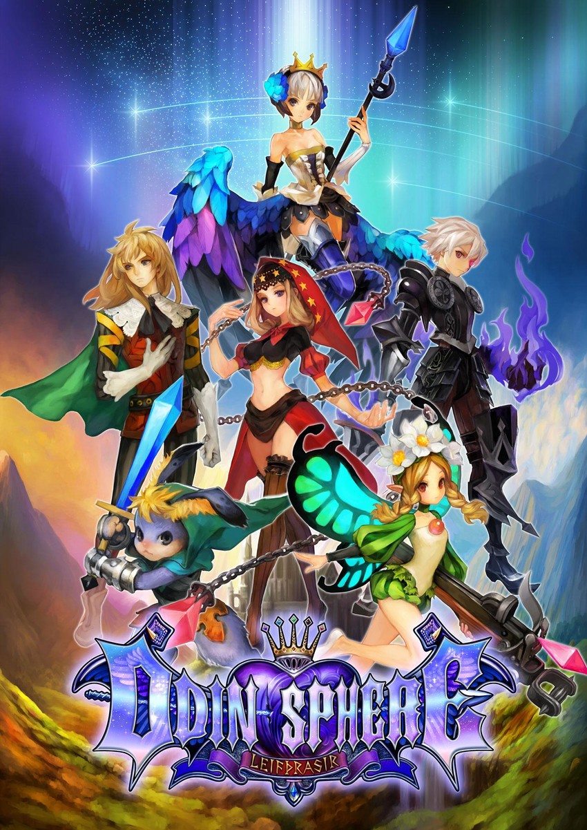 gwendolyn, velvet, mercedes, oswald, and cornelius (odin sphere) drawn by hirai_yukiko
