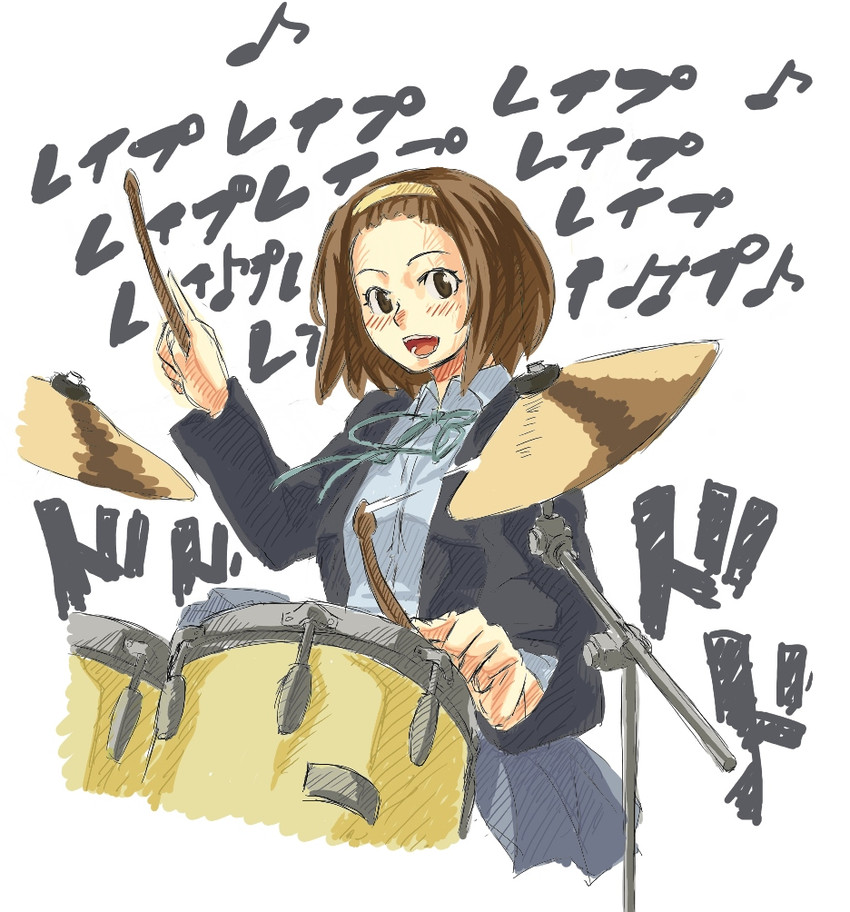 tainaka ritsu (k-on! and 1 more) drawn by poppo_(capple)