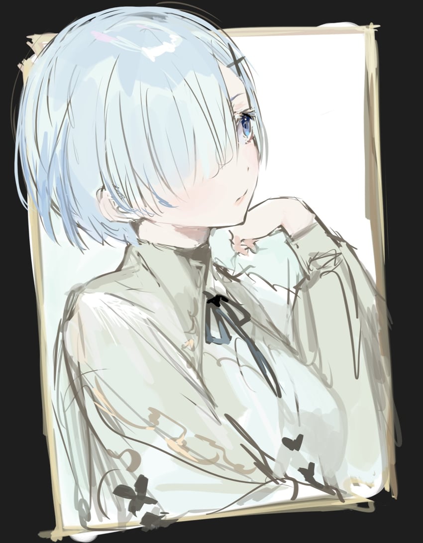 rem (re:zero kara hajimeru isekai seikatsu) drawn by kuzuvine