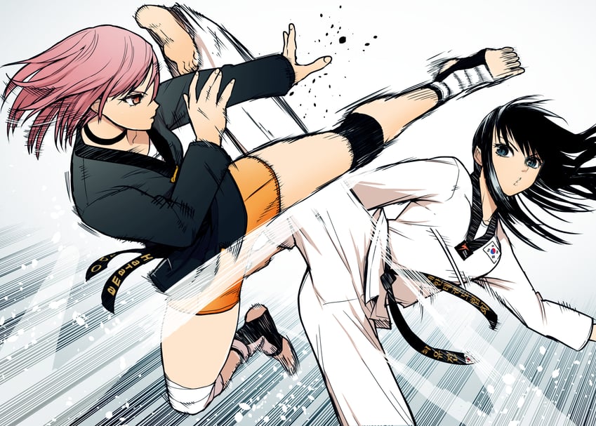 natasha and choi yu-jin (original) drawn by bcdsg