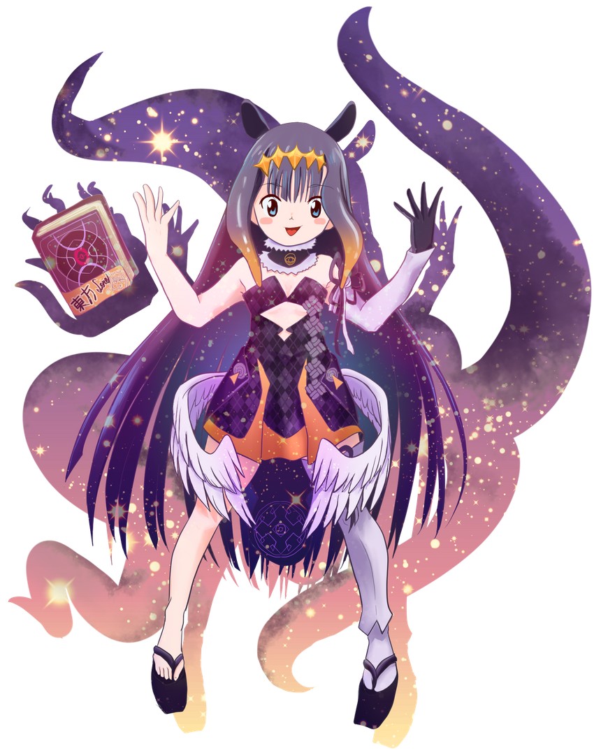 ninomae ina'nis and ao-chan (touhou and 2 more) drawn by dr._addamelech