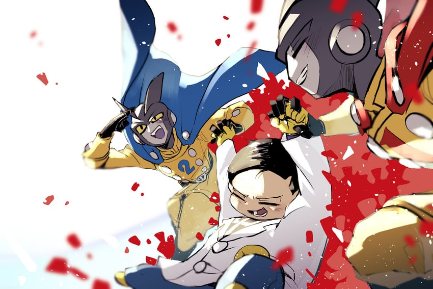 gamma 2, gamma 1, and dr. hedo (dragon ball and 2 more) drawn by harvest88