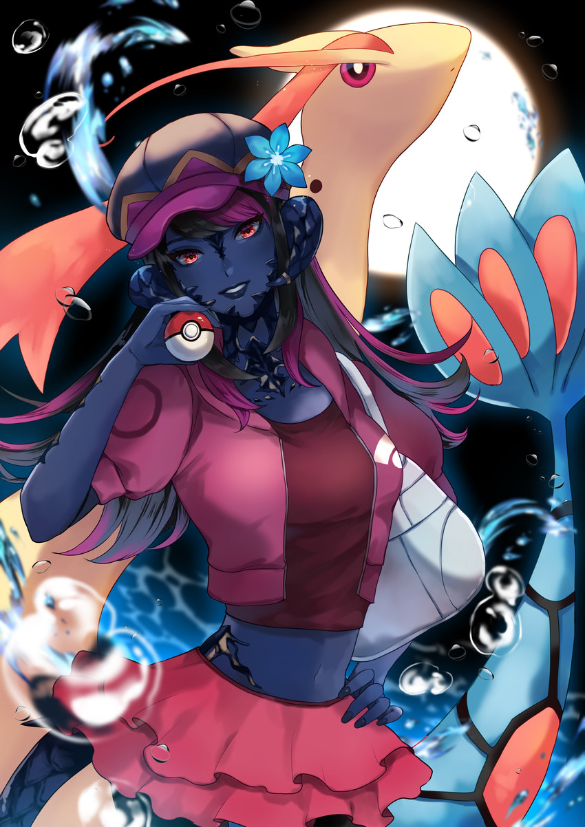 warrior of light and milotic (original and 3 more) drawn by wawatiku