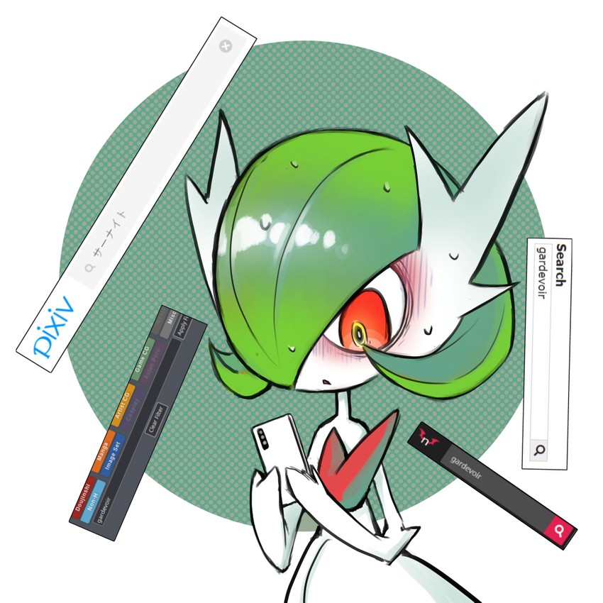 gardevoir and mega gardevoir (pokemon and 4 more) drawn by dmt_(auburn)