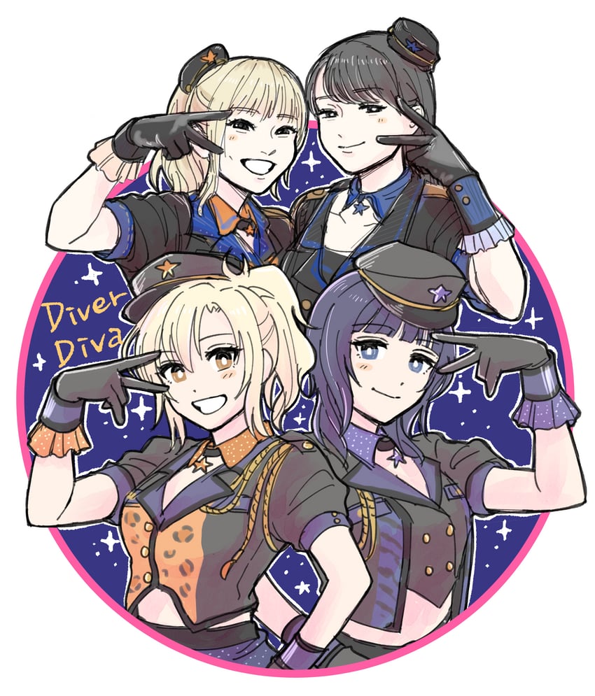 miyashita ai, asaka karin, kubota miyu, and murakami natsumi (love live! and 2 more) drawn by solllolll