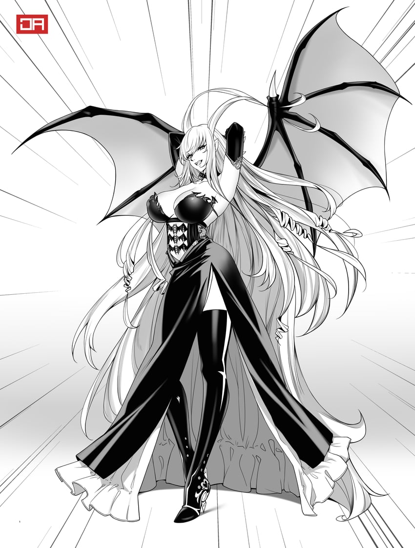 oshino shinobu and kiss-shot acerola-orion heart-under-blade (monogatari and 1 more) drawn by j_adsen
