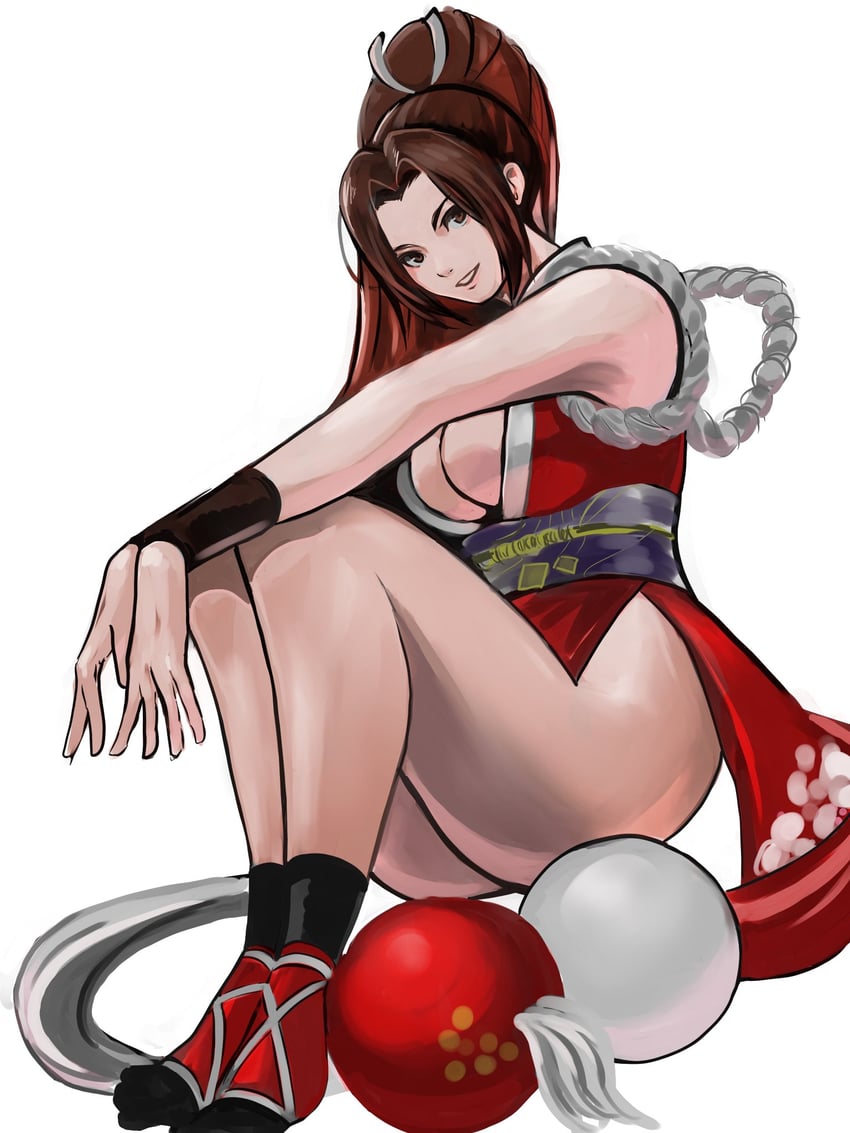 shiranui mai (the king of fighters and 1 more) drawn by meke_(77842928)