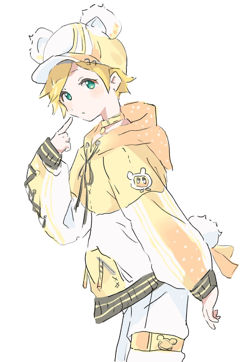 kagamine len (vocaloid and 1 more) drawn by yakkl