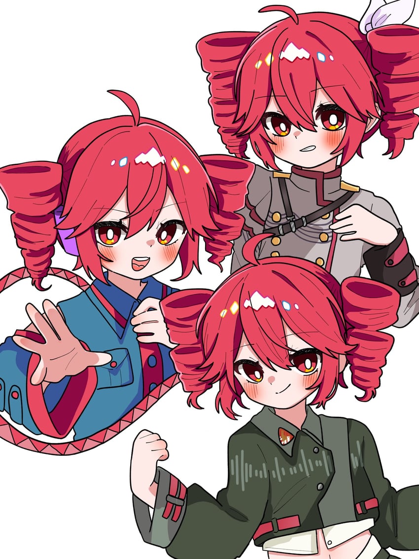 kasane teto (utau and 2 more) drawn by haru_maron