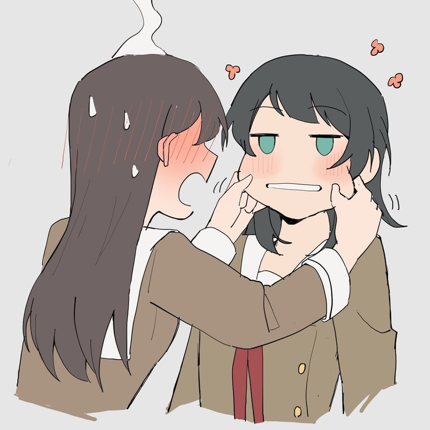 shiina taki and yahata umiri (bang dream! and 1 more) drawn by r_bishh