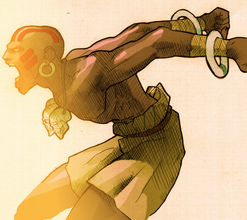 dhalsim (street fighter and 4 more) drawn by bengus