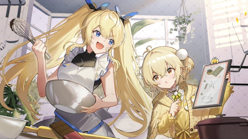laplace and liter (goddess of victory: nikke) drawn by hayama_eishi