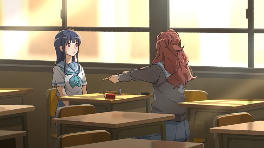 yoroizuka mizore and kenzaki ririka (hibike! euphonium) drawn by fuyuhino