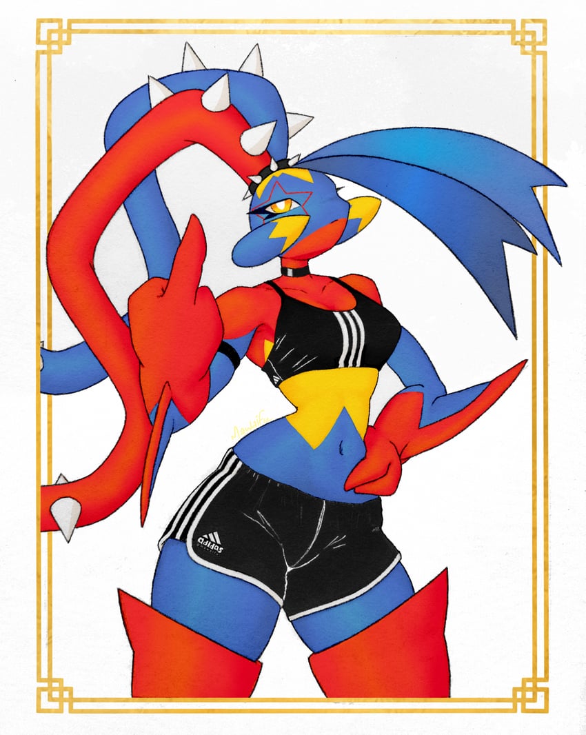 garchomp, mawile, mega mawile, and mega garchomp (pokemon) drawn by mawaifu