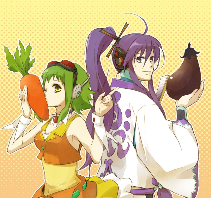 gumi and kamui gakupo (vocaloid) drawn by dorei_k