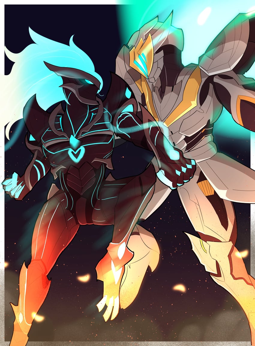 sam, van arkride, and grendel (honkai and 3 more) drawn by james_(sirjames079)