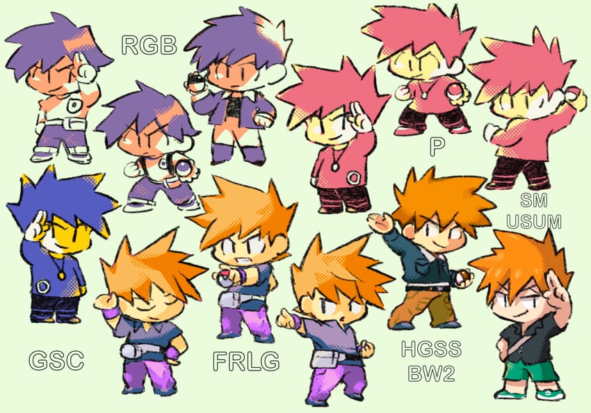 blue oak (pokemon and 5 more) drawn by amaya_uw