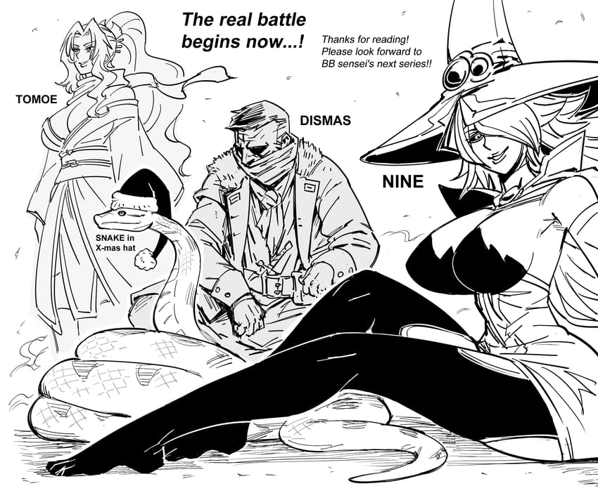 konoe a. mercury, highwayman, and tomoe (blazblue and 2 more) drawn by bb_(baalbuddy)