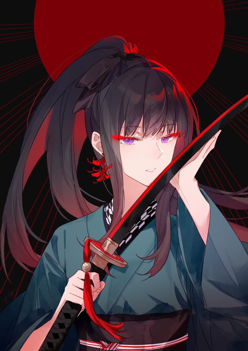 inoue takina (lycoris recoil) drawn by walluka