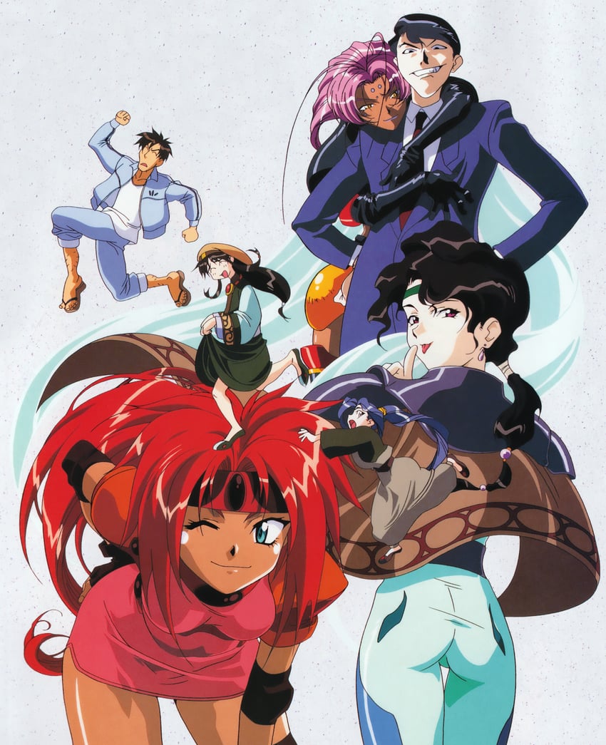 shayla-shayla, alielle, jinnai nanami, afura mann, mizuhara makoto, and 3 more (el hazard)